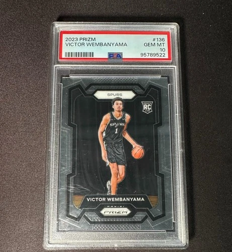 2023-24 Panini Prizm Victor Wembanyama RC Rookie #136 PSA 10