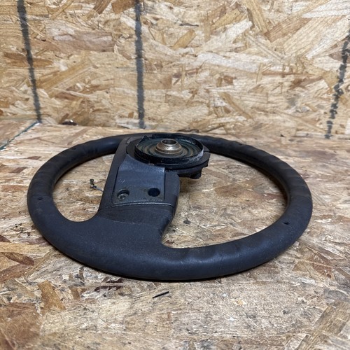 1987 1989 Ford Mustang Black Steering Wheel 87 89 GT LX Coupe Hatchback Hatch - Picture 9 of 10