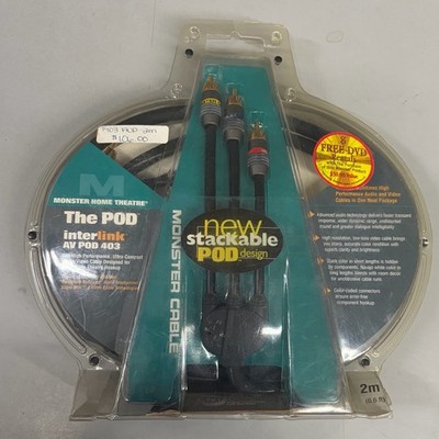 Monster Cable The Pod Interlink AV POD 403 Audio Video Cable 2M 6.6ft
