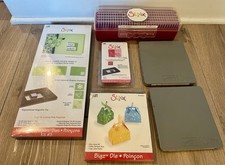 Large 6pc Sizzix Lot - Stampin Up , Movers Shapers, Sizzlits, Bigz