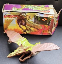 PRE-HISTORIC Mattel MOTU 1987 Grayskull Turbodactyl COMPLETE W ORIGINAL Box