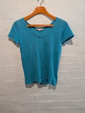 Sandro top size 1 turquoise tshirt Small