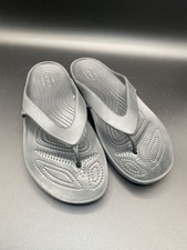 Crocs Iconic Comfort Flip Flops Women s 9 Slip On Black Shoes