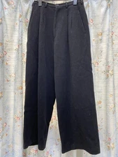 USED YOHJI YAMAMOTO WOOL MENTON WIDE SLACKS ACCEPTABLE