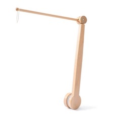 Baby Crib Mobile Arm,HBM 19-37 inches Wooden Mobile Arm for Crib Mobile Hange...