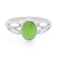 Cavill Damen Ring Sterlingsilber 0,84Ct Ovaler GrüNer Chrysopras