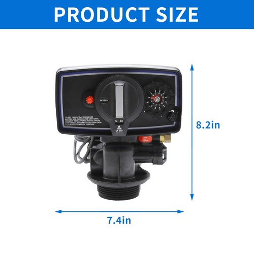 5600 Water Softener Time Clock Control Valve, 110V 12 Day Flow Control Head - Picture 2 of 10
