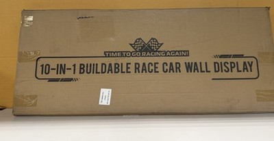 Wall Display Board for 10 Lego F1 Speed Champions Cars, Premium Black Mount