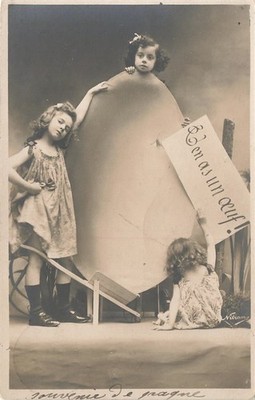 702762) nette AK Frohe Ostern gelaufen um 1905