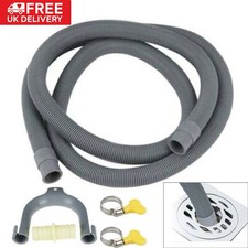 Universal Washing Machine Dishwasher Drain Waste Hose Extension Pipe Kit 1.5M
