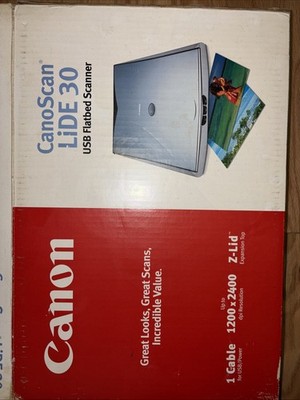 Canon CanoScan LiDE 30 Flatbed Scanner USB Tested Working w/ Box = works great