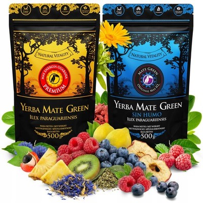 Mate Tee Verde Mate Energia Guarana Mehr MAS IQ  als Klassische Yerba Mate 1 kg