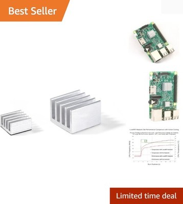 High-Performance Raspberry Pi Heatsink with 3M Adhesive - Overclocking Essential