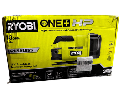 #ad Ryobi ONE HP 18 V 1 4 HP Cordless Battery Powered Transfer Pump Kit RY20WP182K $119.88