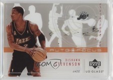 2002-03 UD Glass Auto Focus DeShawn Stevenson #DS Auto 0b2