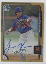 2015 Bowman Chrome Prospects Gold Refractor 9/50 Jhoan Urena #BCAP-JU Auto g1z