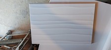 White Kitchen Or Bathroom Tiles With Wavy 3d Effect, 12 Boxes