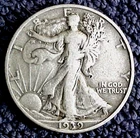 1939-D WALKING LIBERTY HALF DOLLAR ............MIN. BID .01 & NO RESERVE!
