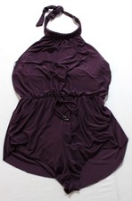 MiracleSuit Womens Piper Halter Neck Romper 1-Piece Swimsuit CL8 Prune Size US:8