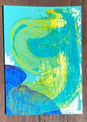 ACEO contemporary abstract original painting signed