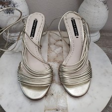 ALICE + OLIVIA Danessa Wrap Stiletto Heeled Sandals Sz 9.5