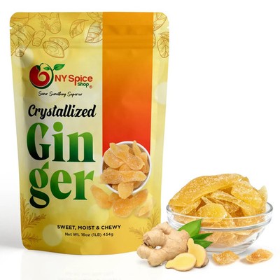 Crystallized Ginger Dehydrated Kosher Candied Sugar Slices Dried