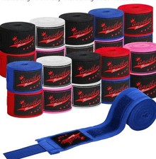 Jenaai 12 Pairs Elastic 180 Inch Boxing Hand Wraps Bulk Martial Arts Hand Wra...