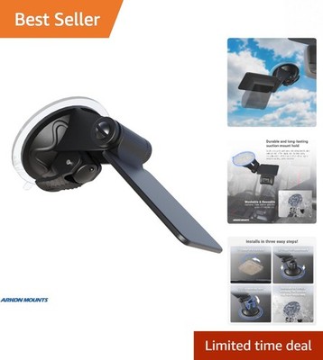 Reinforced Composite Windshield Mount for Toll Transponders and GPS - Secure Fit