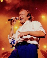 Phil Collins signed 8x10 photo