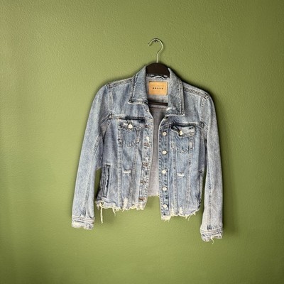 BLANKNYC distressed Light denim jacket Size XS
