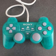OEM Sony PlayStation PS1 Emerald Green DualShock Controller SCPH-110 TESTED