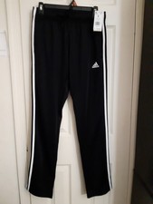 Adidas Women Sports Black Pants With 3 Streipes W 3S