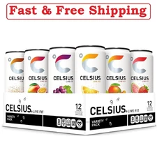 CELSIUS Assorted Flavors Official Variety Pack Functional Essential Energy Drink