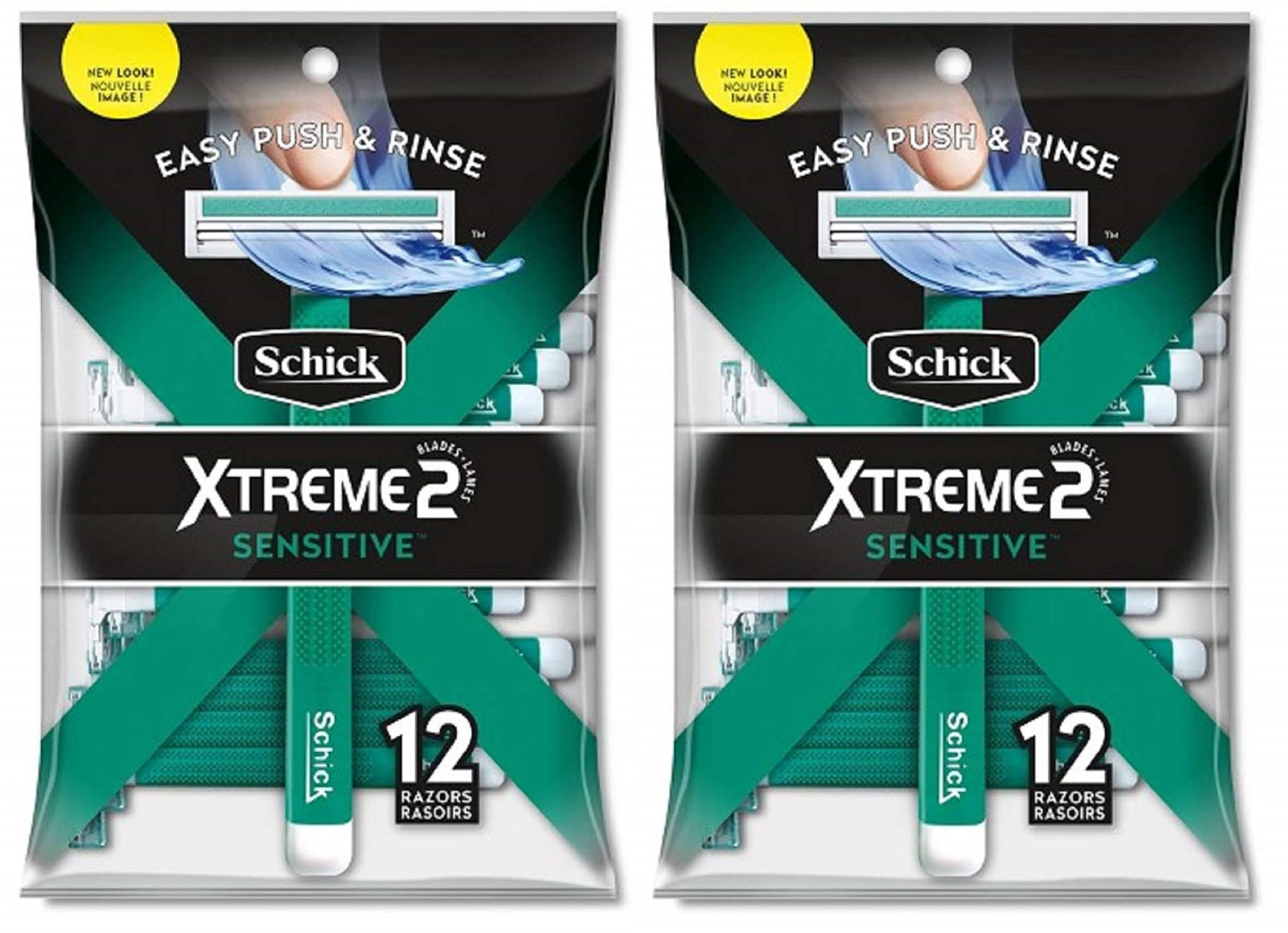 Schick Xtreme2 ST2 Sensitive Disposable Razors, 24 Count