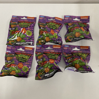 TMNT Mutant Mayhem Ooze Splattered Mini Tots  Bag Lot Of 6