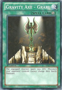 Gravity Axe - Grarl - YS12-EN026 - Common - 1st Edition x3 - Lightly Played