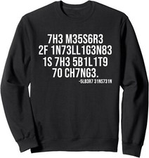 The Measure Of Intelligence Coded Motivational Unisex Crewneck Sweatshirt
