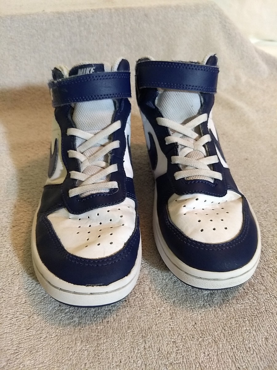 Nike Kids Court Borough Mid 2 White/Navy (CD7783-107), Size: 1Y