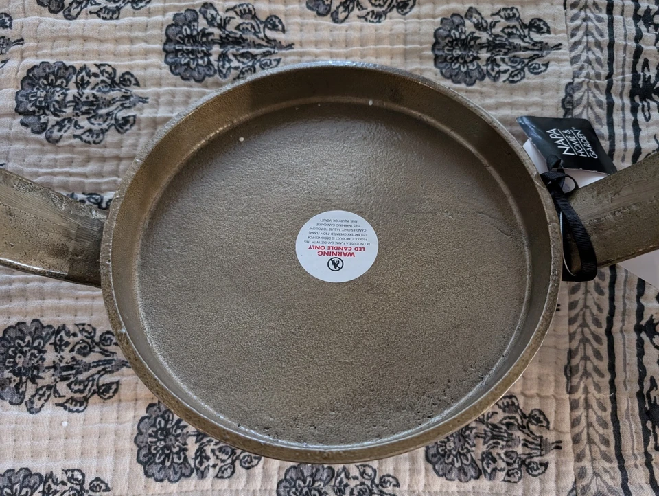 Aplique de vela de pared de metal Sully POTTERY BARN - Latón - CAJA ABIERTA Foto 4 de 4