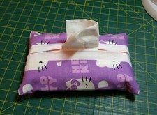'Hello Kitty' Travel Tissue Cover Handmade