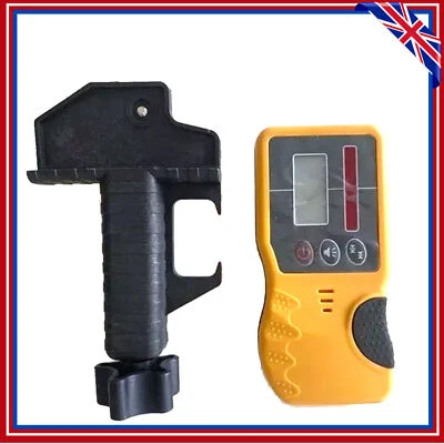 CROWNTOOLS RED BEAM ROTARY LASER UNIVERSAL RECEIVER DUAL DISPLAY 500M UK STOCK