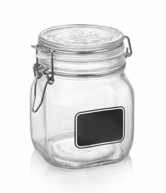 Bormioli Rocco 0.75L Swing Top Storage Jar w/Chalkboard Label | eBay