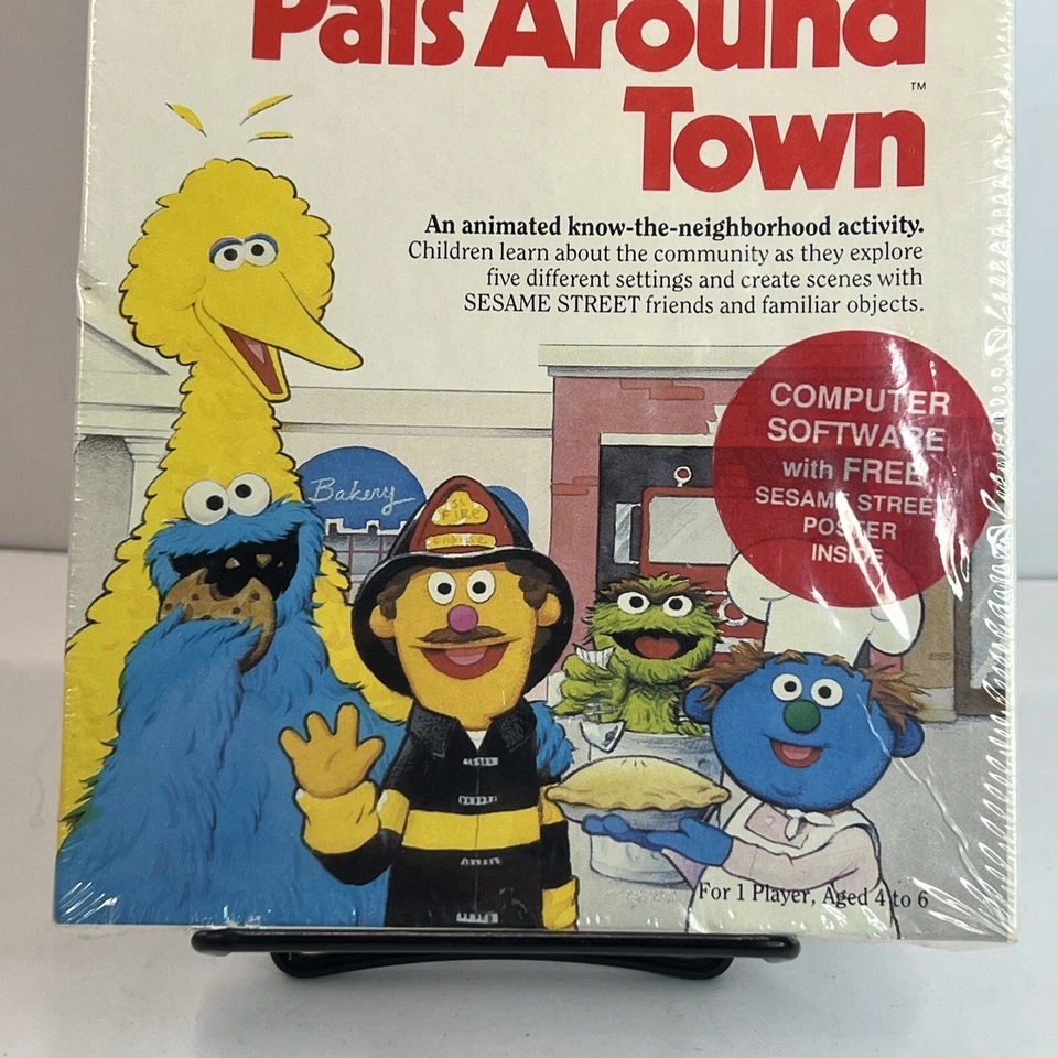 1987 SESAME STREET PALS AROUND TOWN COMMODORE 64 SEALED RARE (should Grade High) - Image 3 of 4