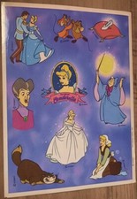 Vintage Hallmark Cinderella Sticker sheet