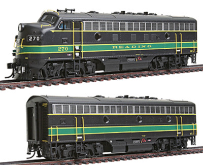 READING F7 A/B units - DCC / QUANTUM SOUND '' BANDED '' - HO Scale NEW RARE SEALED