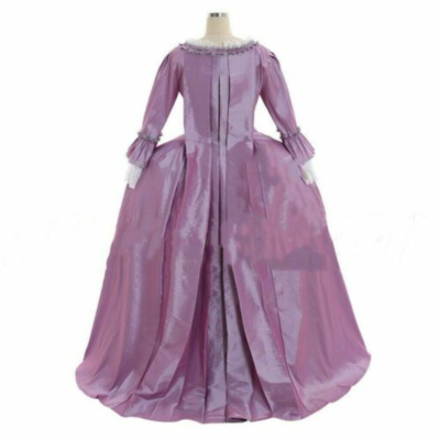 purple colonial dress 18th Century Marie Antoinette Colonial Gown purple Dress cosplay Costume