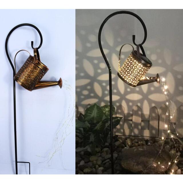 Solar Watering Can Lights Hanging Kettle Lantern Light for Walkways Party