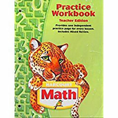 Harcourt Math CA Practice Workbook by Harcourt School Publishers