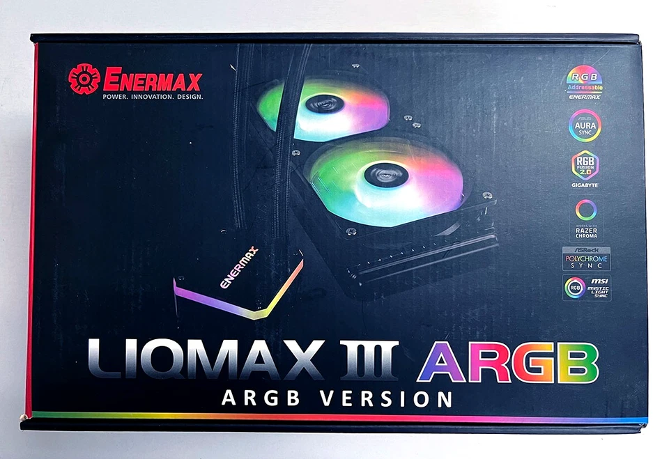 Enermax LiqMax III 240 ARGB AIO Liquid CPU Cooler - New - Image 2 of 4