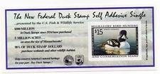 USA Scott RW65A - SELF ADHESIVE FEDERAL DUCK, 1998, MNH